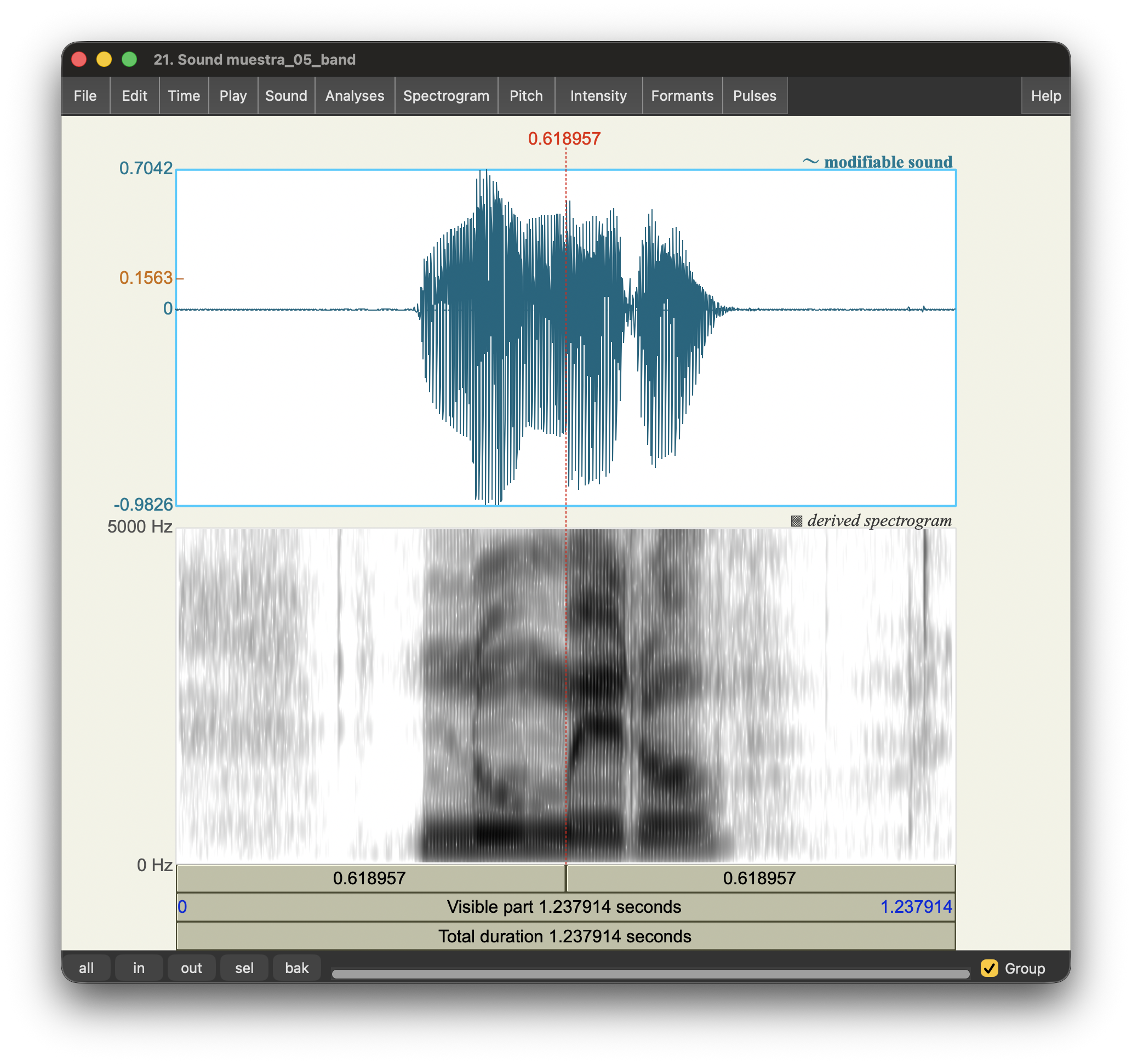 Resultado del filtrado
